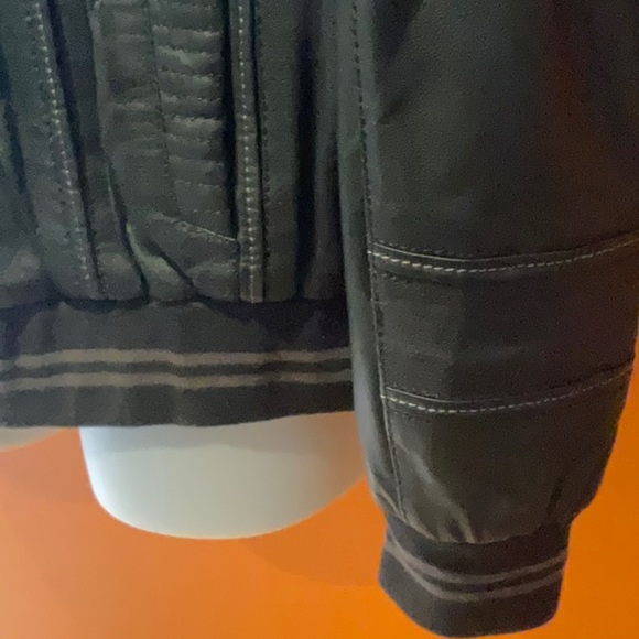 LEATHER WORLD Lamb Leather Black Bomber Jacket sz 3XL - Picture 5 of 14